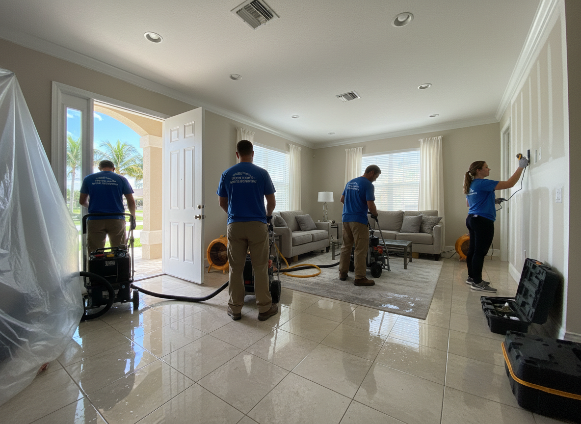 water damage restoration in Palm Beach